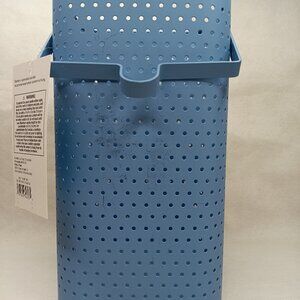 Room Essentials Indoor/Outdoor Light Blue Lantern 10"x 5.5" For Pillar Candles,